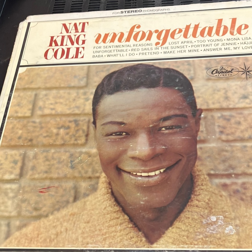 Nat King Cole Unforgettable Vinyl Record